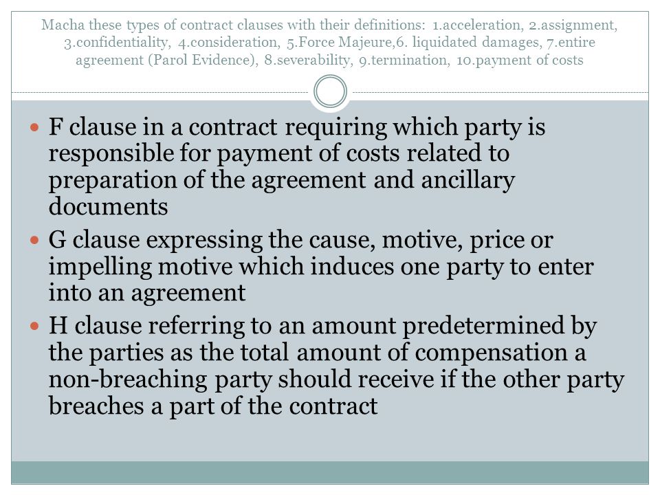 Entire contract clause definition